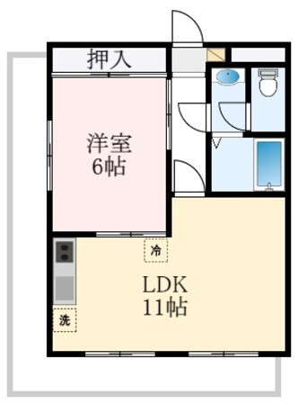 第2山内マンションの物件間取画像